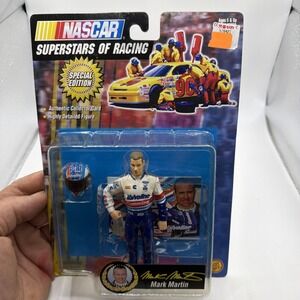 Mark Martin Nascar 5‎ inch action figure NIP 1998 w/ collector card